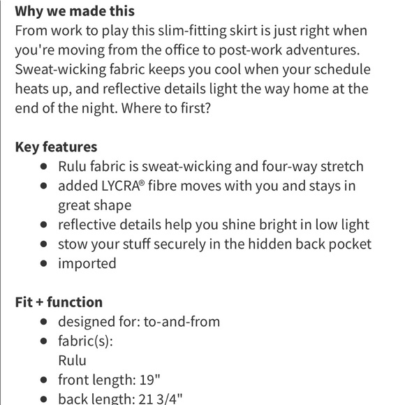 Lululemon &go Where-To Skirt - Picture 5 of 5